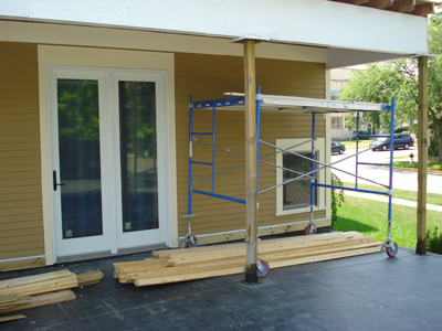 Deck and Rubber roof