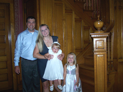 Burt, Marlena and Kids at the Grand Staircase