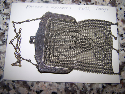 Whiting and Davis Silver Purse
